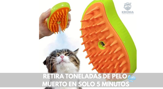 🐾 Cepillo de Vapor para Mascotas: Un aseo más cómodo, práctico y delicado