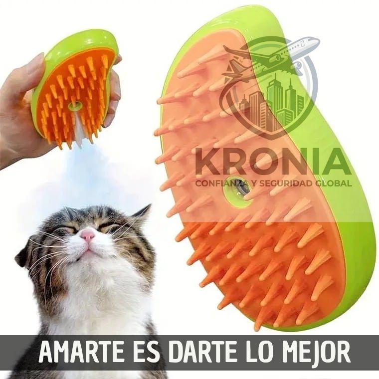 🐾Cepillo Vapor Multifuncional De Mascota